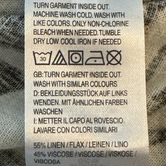 Denim&Co. Naturals Linen Blend Button Down Jacket/Blazer Size 1X - Picture 9 of 11